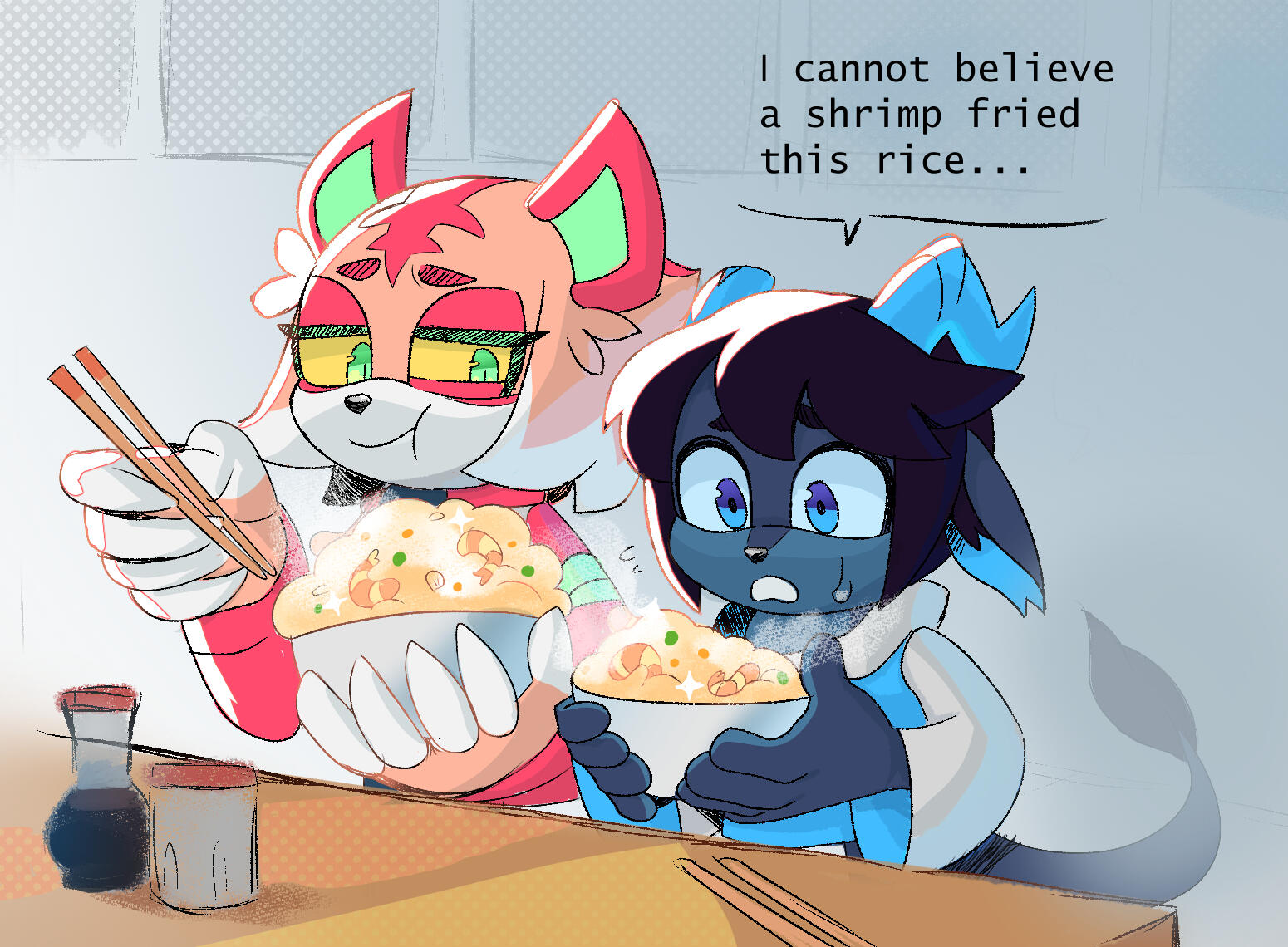 waist up w/ messy coloring/shading